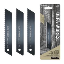 OLFA Outdoor Utility Knife Spare Blade 3pk
